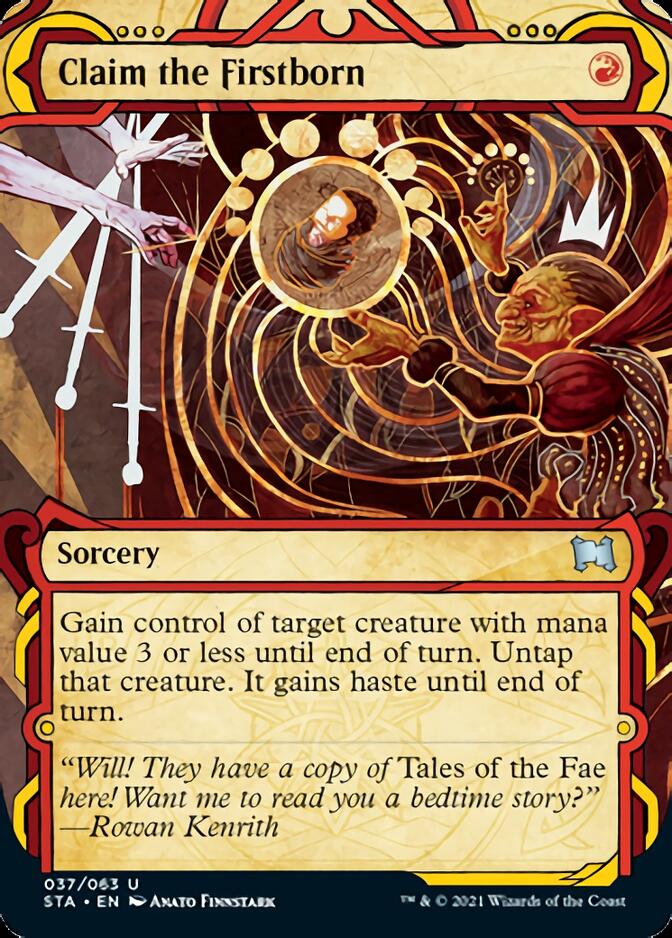 Claim the Firstborn (Foil Etched) [Strixhaven: School of Mages Mystical Archive] | Gate City Games LLC