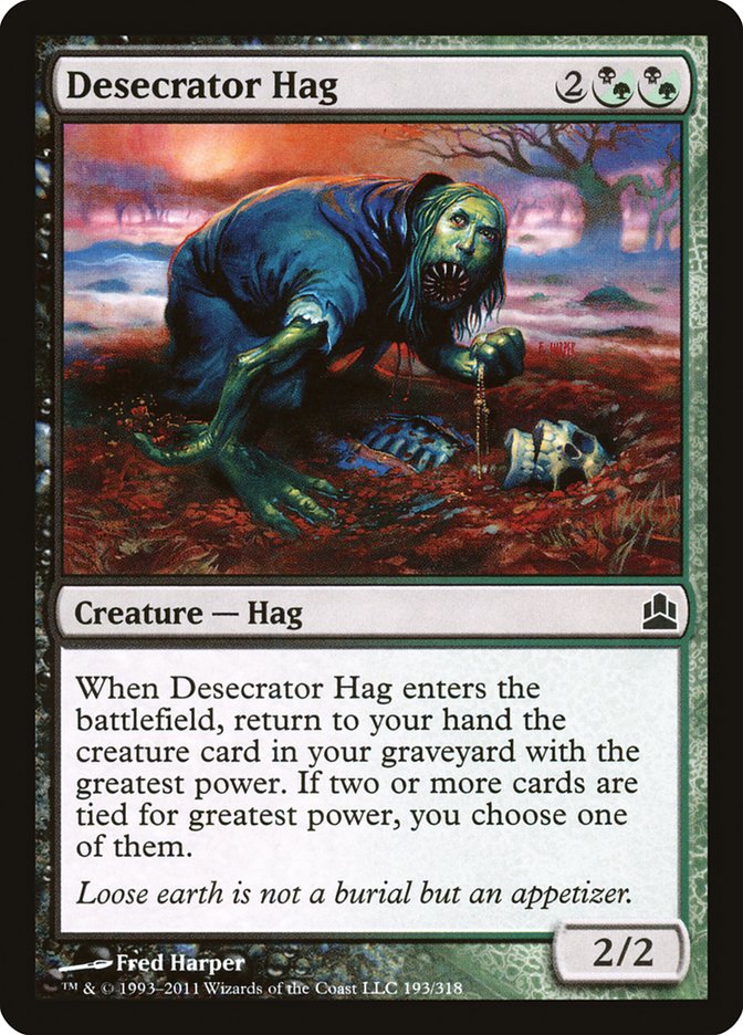 Desecrator Hag [Commander 2011] | Gate City Games LLC