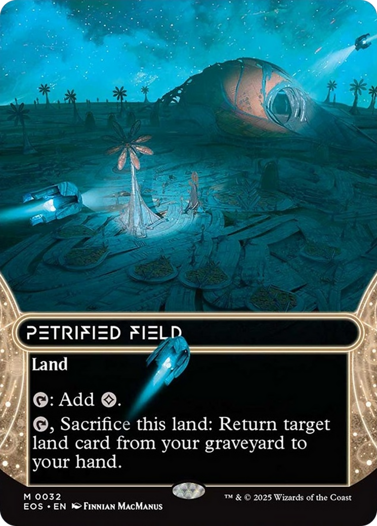 Petrified Field (0032) (Borderless) [Edge of Eternities: Stellar Sights] | Gate City Games LLC