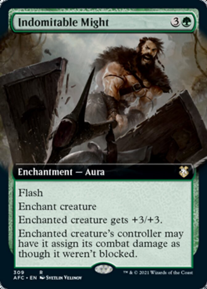 Indomitable Might (Extended Art) [Dungeons & Dragons: Adventures in the Forgotten Realms Commander] | Gate City Games LLC