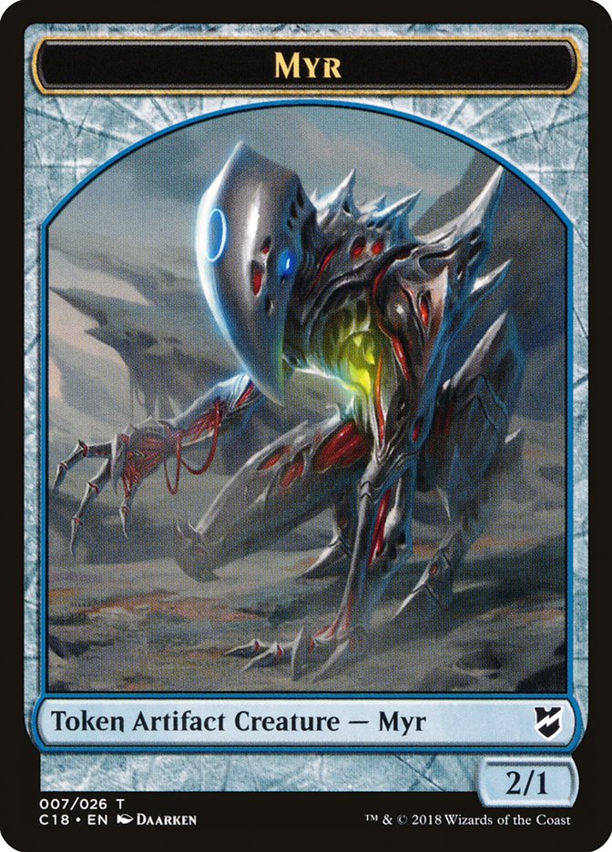 Myr Token (007/026) [Commander 2018 Tokens] | Gate City Games LLC