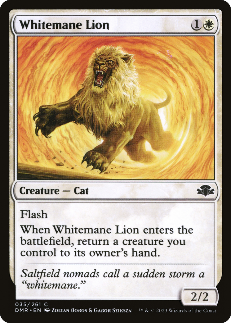 Whitemane Lion [Dominaria Remastered] | Gate City Games LLC
