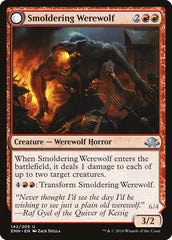 Smoldering Werewolf // Erupting Dreadwolf [Eldritch Moon] | Gate City Games LLC