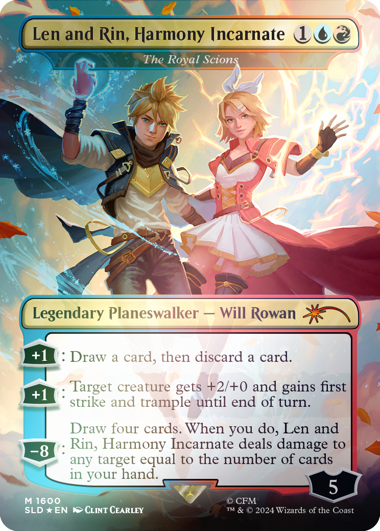 Len and Rin, Harmony Incarnate - The Royal Scions (Rainbow Foil) [Secret Lair Drop Series] | Gate City Games LLC