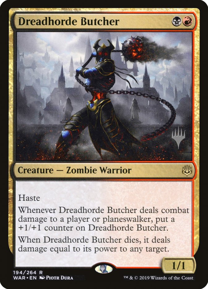 Dreadhorde Butcher (Promo Pack) [War of the Spark Promos] | Gate City Games LLC