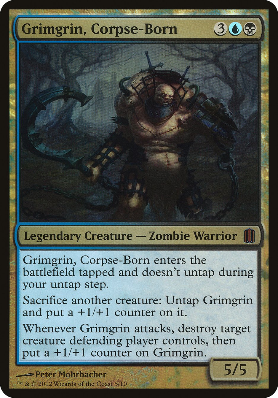 Grimgrin, Corpse-Born (Oversized) [Commander's Arsenal Oversized] | Gate City Games LLC