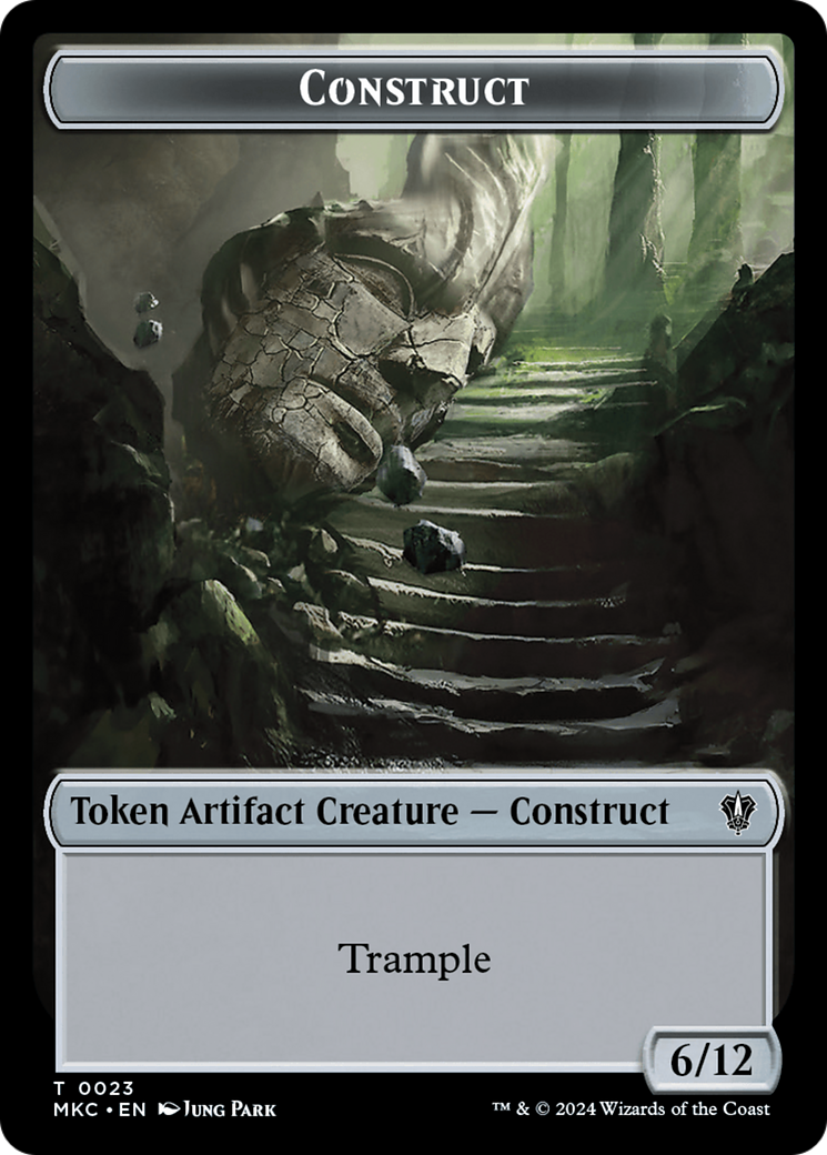 Construct // Soldier Double-Sided Token [Murders at Karlov Manor Commander Tokens] | Gate City Games LLC