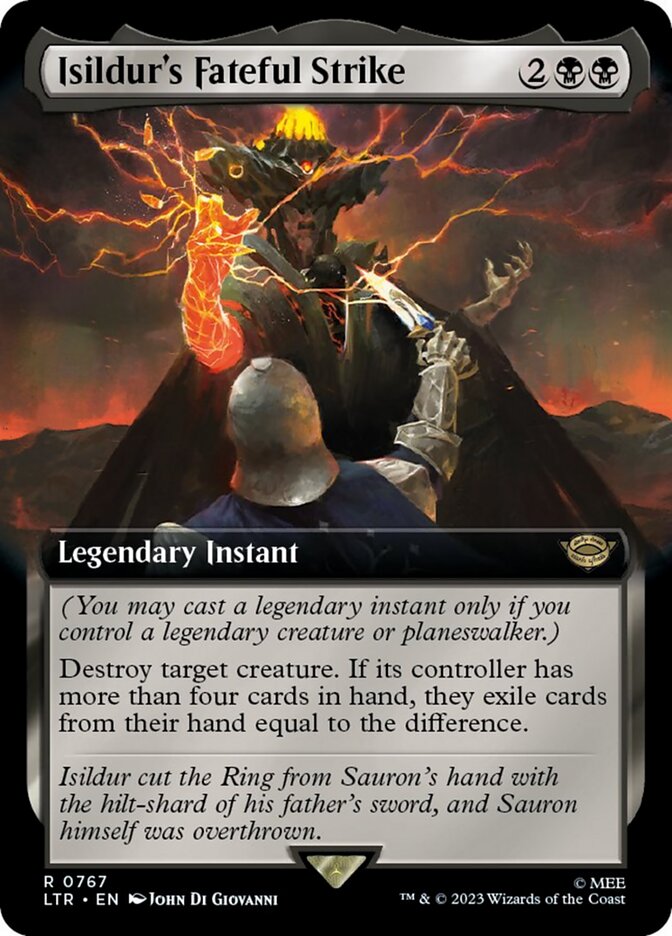 Isildur's Fateful Strike (Extended Art) (Surge Foil) [The Lord of the Rings: Tales of Middle-Earth] | Gate City Games LLC