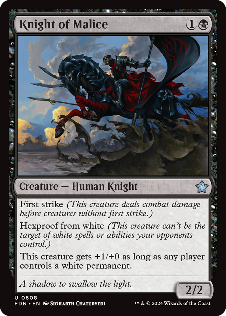 Knight of Malice [Foundations] | Gate City Games LLC