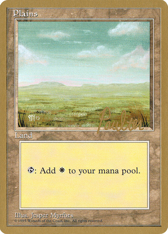 Plains (pp364) (Preston Poulter) [Pro Tour Collector Set] | Gate City Games LLC