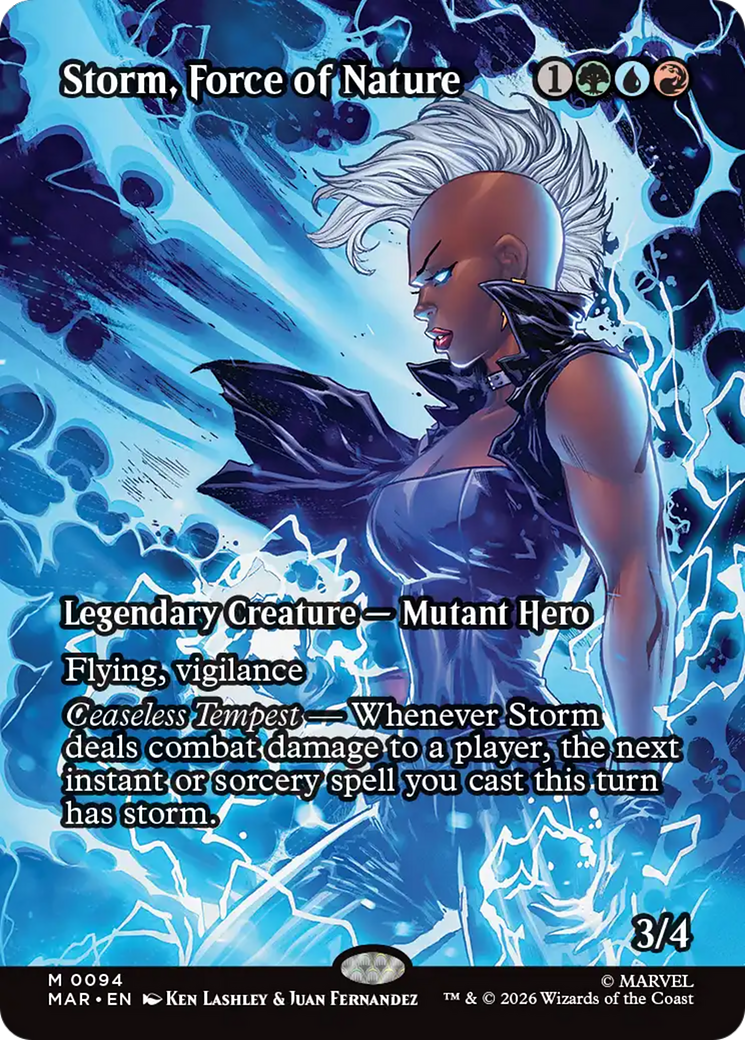 Storm, Force of Nature (Borderless) [Marvel Universe: Eternal-Legal] | Gate City Games LLC
