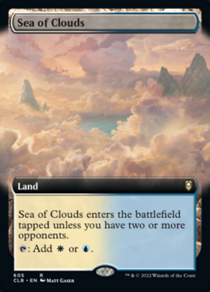 Sea of Clouds (Extended Art) [Commander Legends: Battle for Baldur's Gate] | Gate City Games LLC