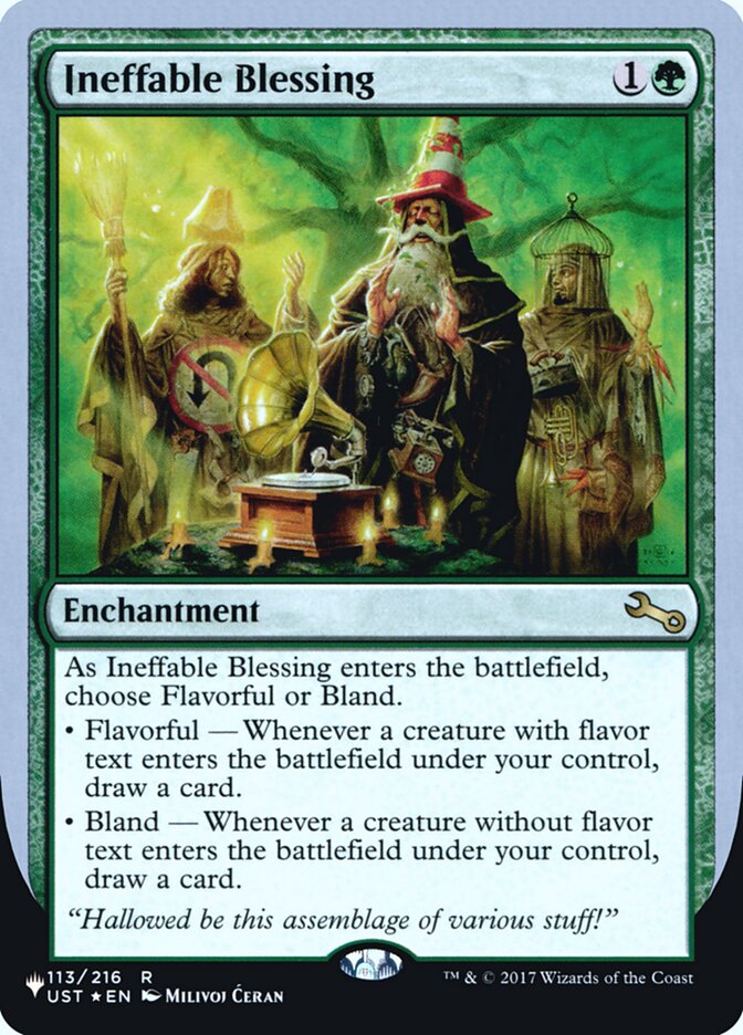 Ineffable Blessing (Flavorful) (Unfinity Foil Edition) [The List] | Gate City Games LLC