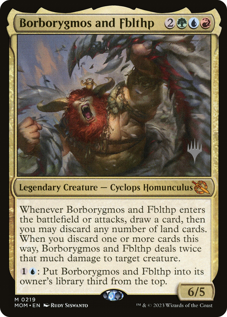 Borborygmos and Fblthp (Promo Pack) [March of the Machine Promos] | Gate City Games LLC