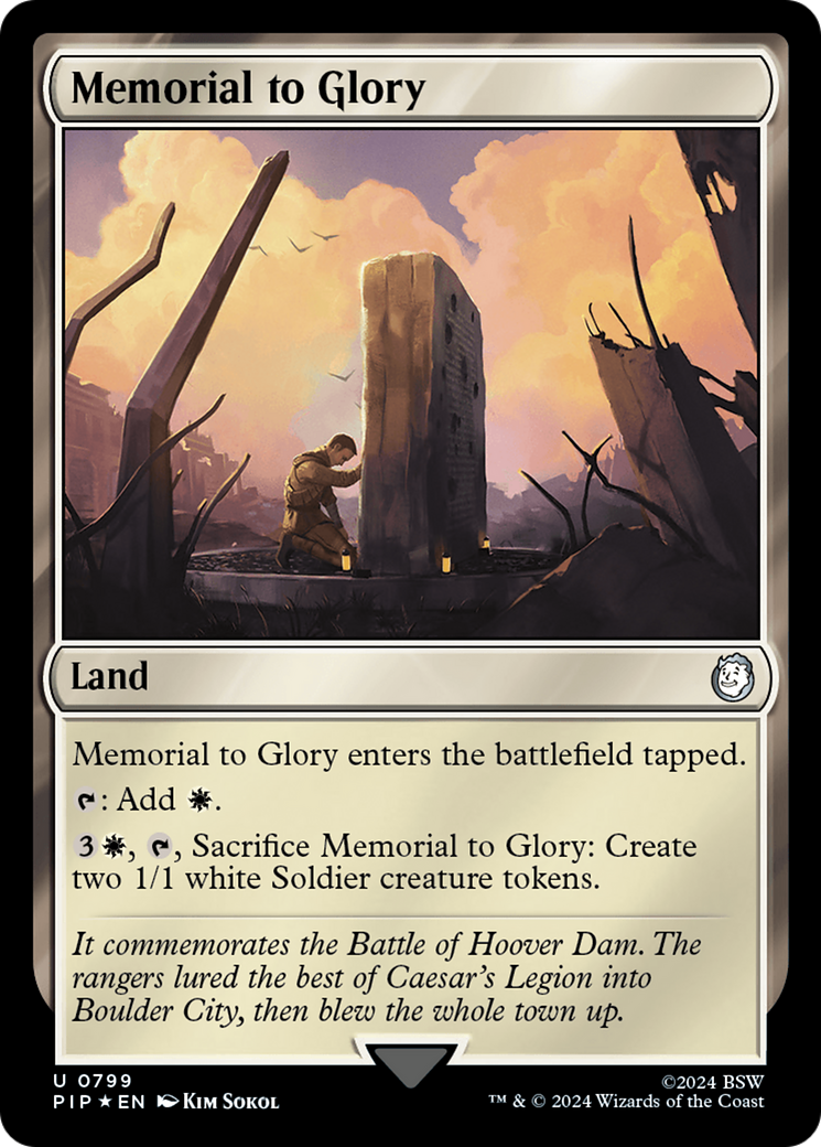 Memorial to Glory (Surge Foil) [Fallout] | Gate City Games LLC
