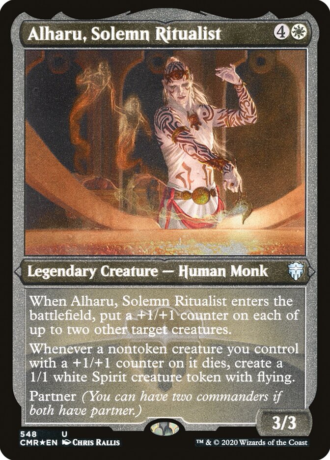 Alharu, Solemn Ritualist (Etched) [Commander Legends] | Gate City Games LLC