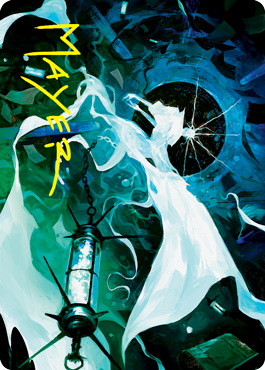 Thirst for Discovery Art Card (Gold-Stamped Signature) [Innistrad: Crimson Vow Art Series] | Gate City Games LLC