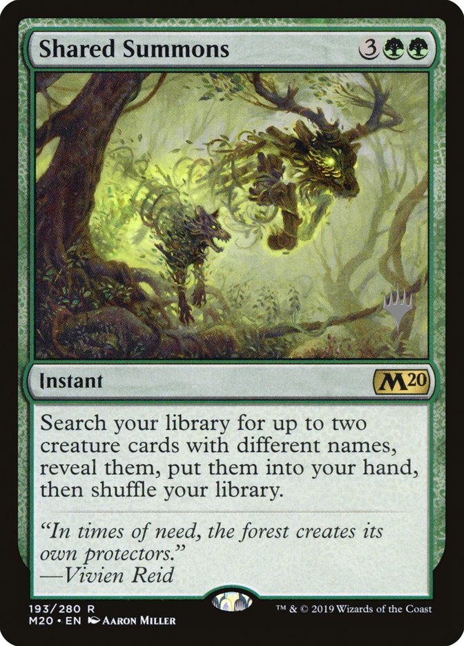 Shared Summons (Promo Pack) [Core Set 2020 Promos] | Gate City Games LLC
