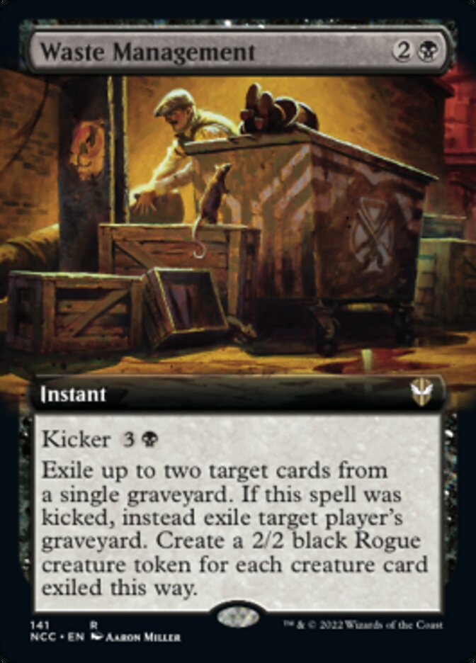 Waste Management (Extended Art) [Streets of New Capenna Commander] | Gate City Games LLC