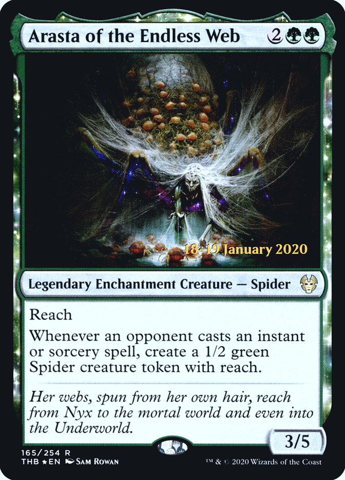 Arasta of the Endless Web [Theros Beyond Death Prerelease Promos] | Gate City Games LLC