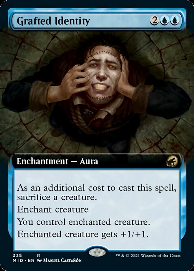 Grafted Identity (Extended Art) [Innistrad: Midnight Hunt] | Gate City Games LLC