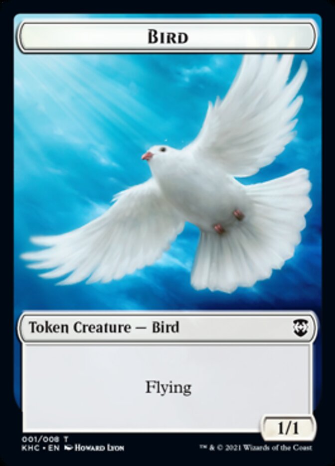 Bird Token [Kaldheim Commander Tokens] | Gate City Games LLC