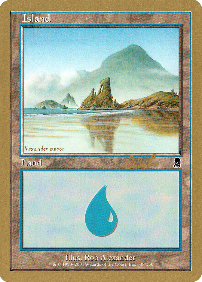 Island (cr338) (Carlos Romao) [World Championship Decks 2002] | Gate City Games LLC