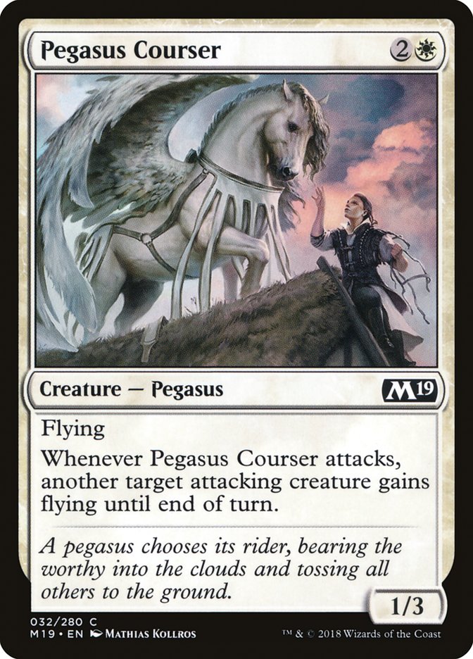Pegasus Courser [Core Set 2019] | Gate City Games LLC