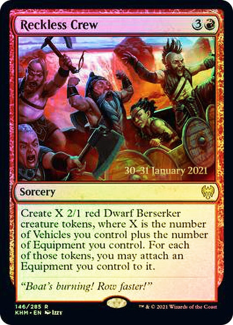 Reckless Crew [Kaldheim Prerelease Promos] | Gate City Games LLC