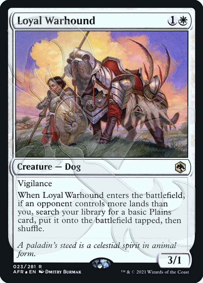 Loyal Warhound (Ampersand Promo) [Dungeons & Dragons: Adventures in the Forgotten Realms Promos] | Gate City Games LLC