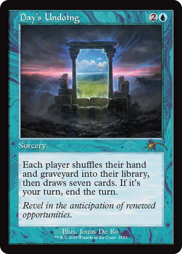 Day's Undoing (Retro Frame) [Secret Lair Drop Series] | Gate City Games LLC