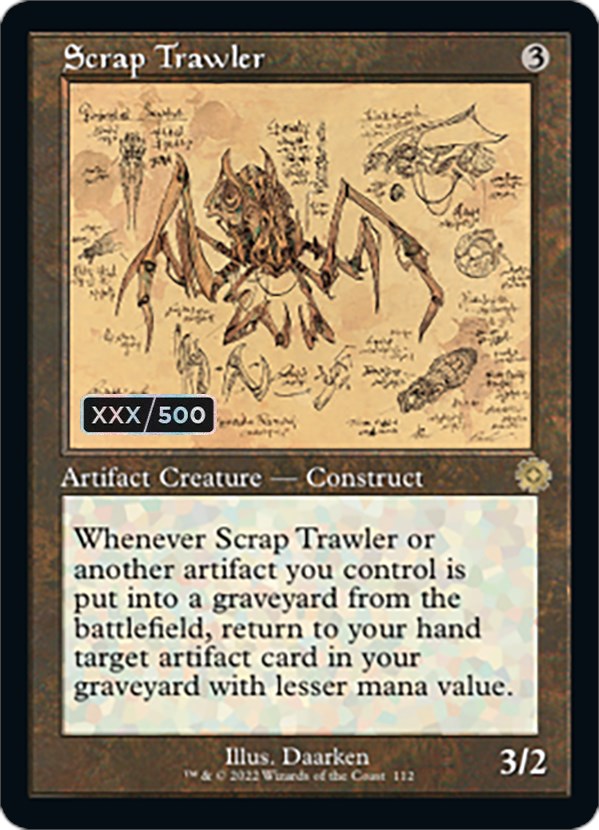 Scrap Trawler (Retro Schematic) (Serialized) [The Brothers' War Retro Artifacts] | Gate City Games LLC