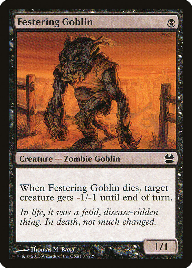 Festering Goblin [Modern Masters] | Gate City Games LLC