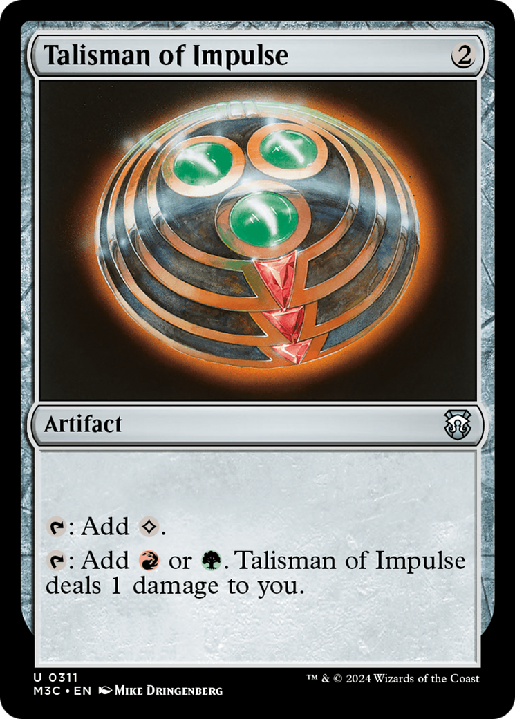 Talisman of Impulse (Ripple Foil) [Modern Horizons 3 Commander] | Gate City Games LLC