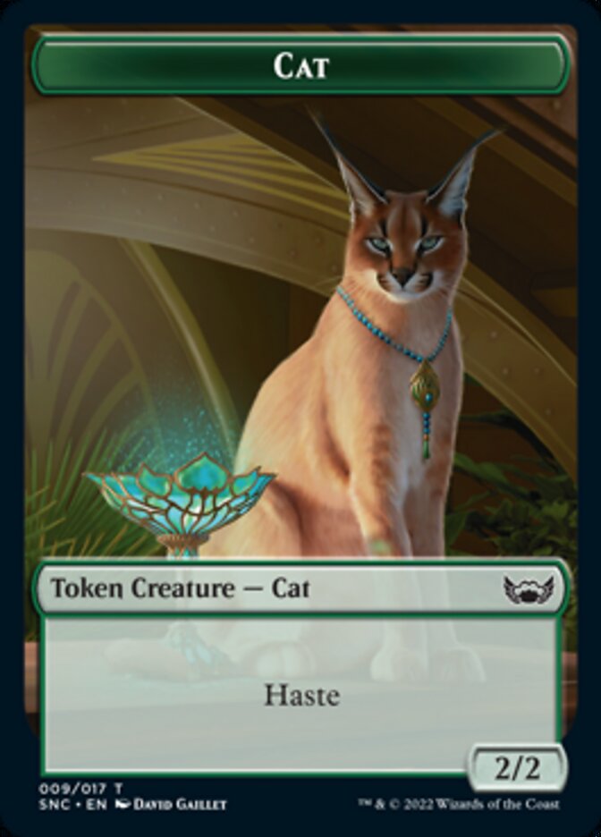 Cat // Rogue Double-Sided Token [Streets of New Capenna Tokens] | Gate City Games LLC