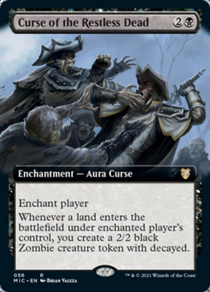 Curse of the Restless Dead (Extended Art) [Innistrad: Midnight Hunt Commander] | Gate City Games LLC
