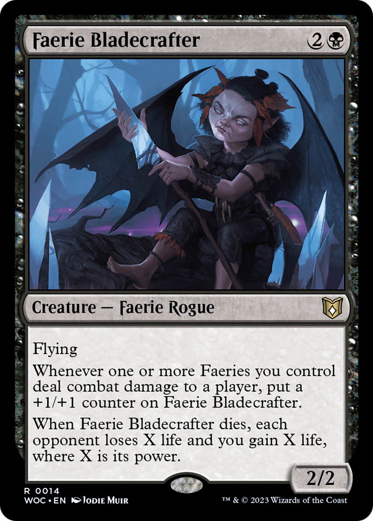 Faerie Bladecrafter [Wilds of Eldraine Commander] | Gate City Games LLC