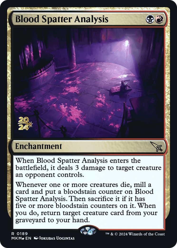 Blood Spatter Analysis [Murders at Karlov Manor Prerelease Promos] | Gate City Games LLC