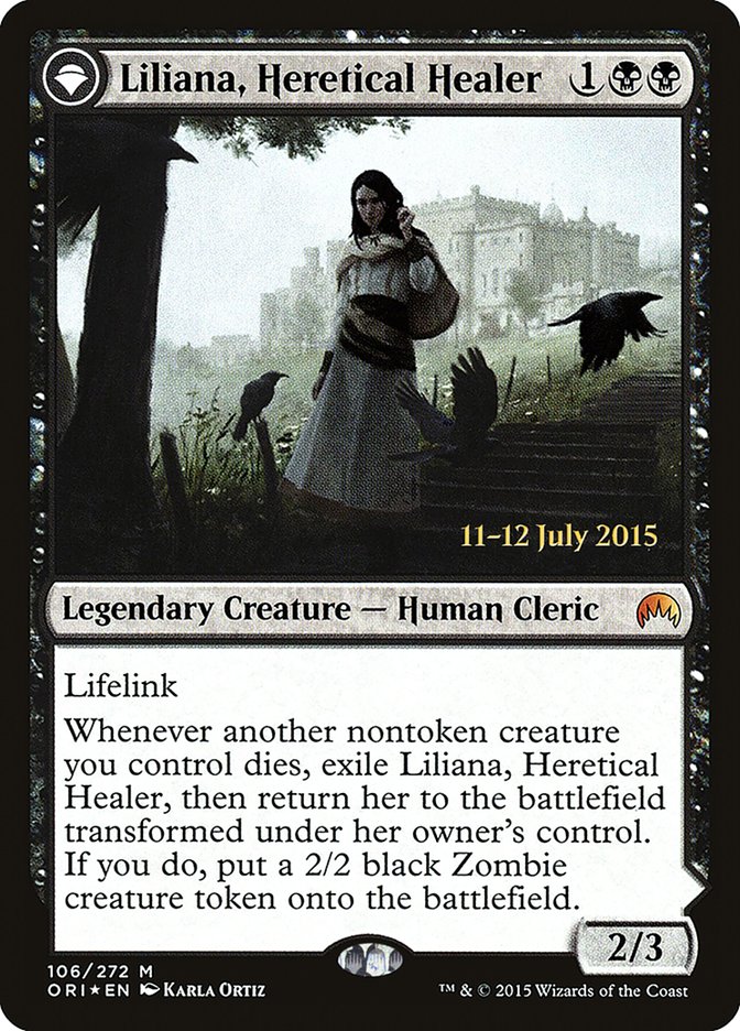 Liliana, Heretical Healer // Liliana, Defiant Necromancer [Magic Origins Prerelease Promos] | Gate City Games LLC