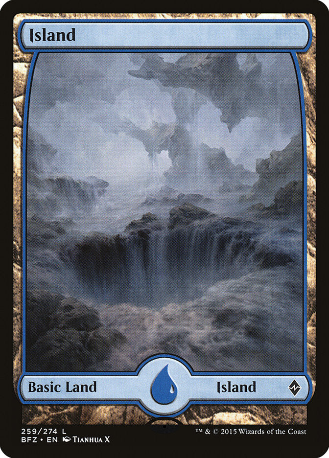 Island (259) (Full Art) [Battle for Zendikar] | Gate City Games LLC