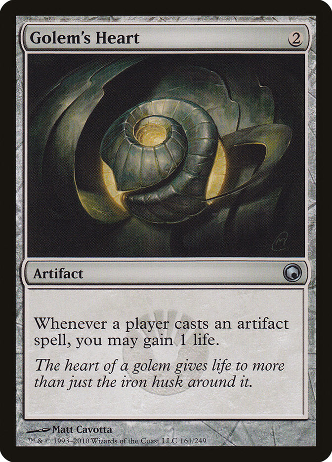 Golem's Heart [Scars of Mirrodin] | Gate City Games LLC
