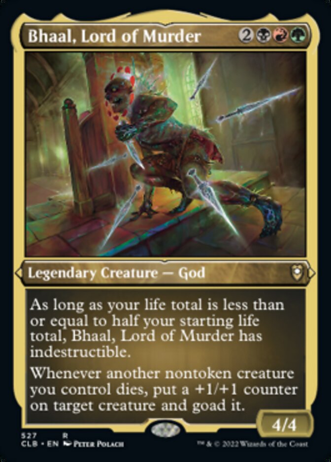 Bhaal, Lord of Murder (Foil Etched) [Commander Legends: Battle for Baldur's Gate] | Gate City Games LLC