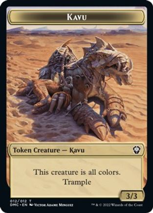 Kavu // Angel Double-Sided Token [Dominaria United Commander Tokens] | Gate City Games LLC