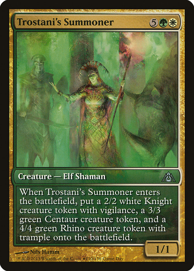 Trostani's Summoner (Game Day) [Dragon's Maze Promos] | Gate City Games LLC