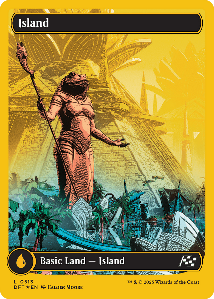 Island (0513) (First-Place Foil) [Aetherdrift] | Gate City Games LLC