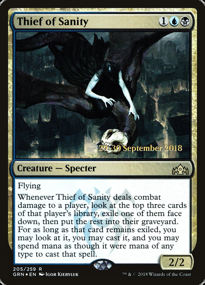 Thief of Sanity [Guilds of Ravnica Prerelease Promos] | Gate City Games LLC