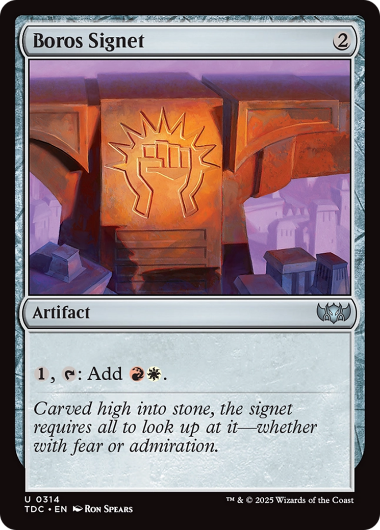 Boros Signet [Tarkir: Dragonstorm Commander] | Gate City Games LLC