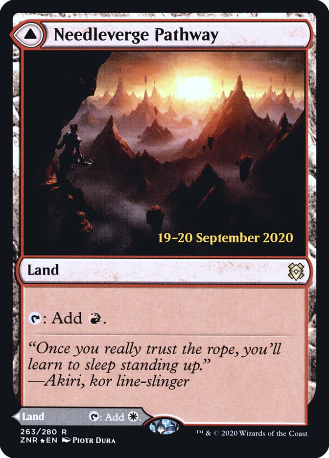 Needleverge Pathway // Pillarverge Pathway [Zendikar Rising Prerelease Promos] | Gate City Games LLC