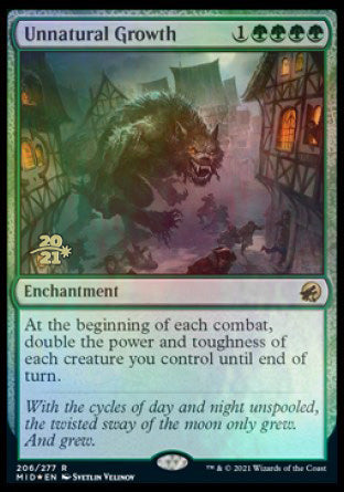 Unnatural Growth [Innistrad: Midnight Hunt Prerelease Promos] | Gate City Games LLC
