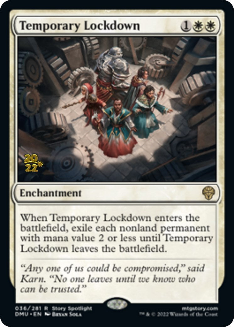 Temporary Lockdown [Dominaria United Prerelease Promos] | Gate City Games LLC